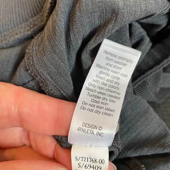 Athleta Navy Stretch Travel Chic Pants Womens 4 Tall Normcore Pockets Lounge - Picture 9 of 14